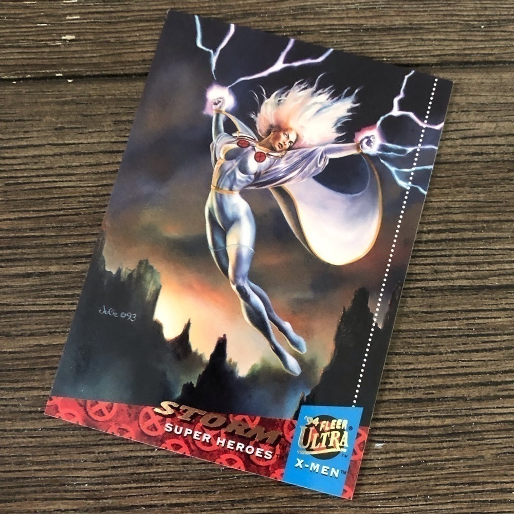 X-men ’94 Fleer Ultra trading card: Storm(Super Heros) #13